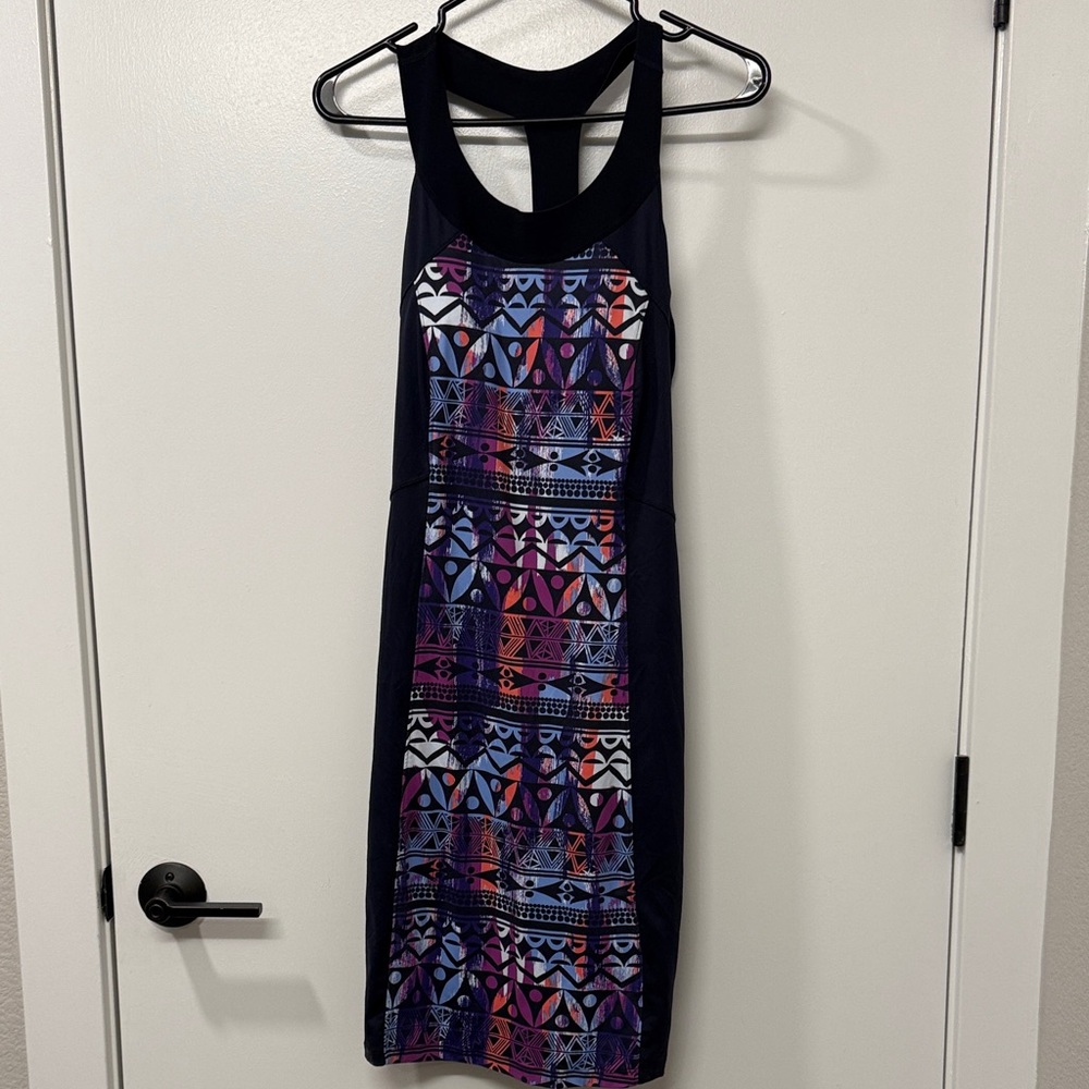 Title Nine Multicolor Geometric Midi Dress
